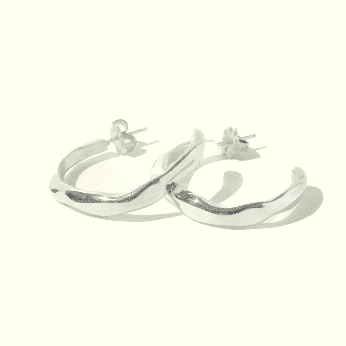 Organic Hoop Earrings